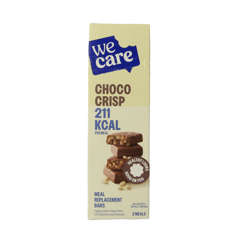 WeCare Meal replacement bars choco crisp 116 Gram