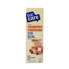 WeCare Meal replacement bars cranberry cheesecake 116.00 Gram