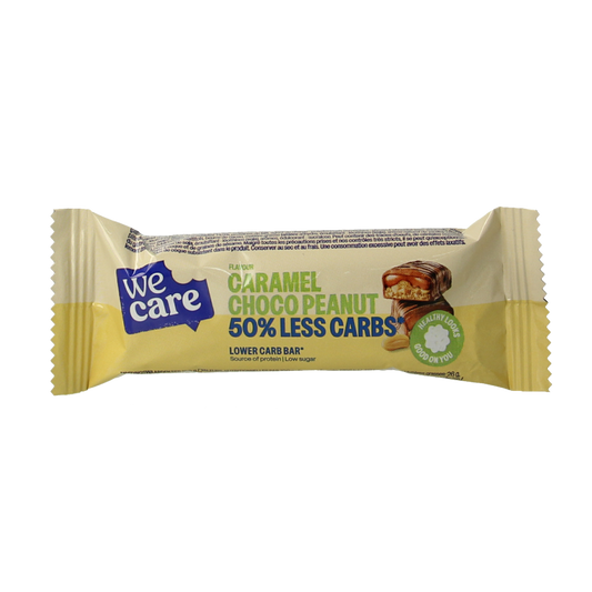 WeCare Lower carb bar caramel choco peanut 35 Gram