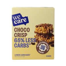 WeCare Lower kcal/carb bars choco crisp 150.00 Gram