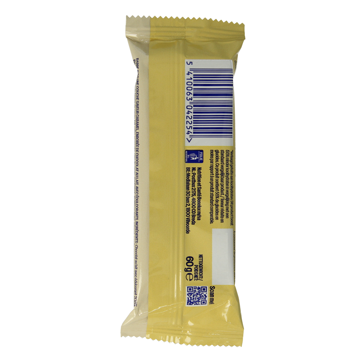 WeCare Lower kcal/carb bar fudge caramel 60 Gram