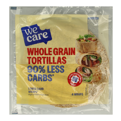 WeCare Lower kcal/carb whole grain tortillas 160 Gram