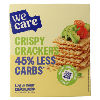 WeCare Lower kcal/carb crispy crackers 100 Gram
