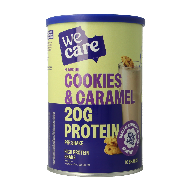 WeCare High protein shake cookies & caramel 340 Gram