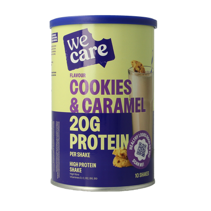 WeCare High protein shake cookies & caramel 340.00 Gram