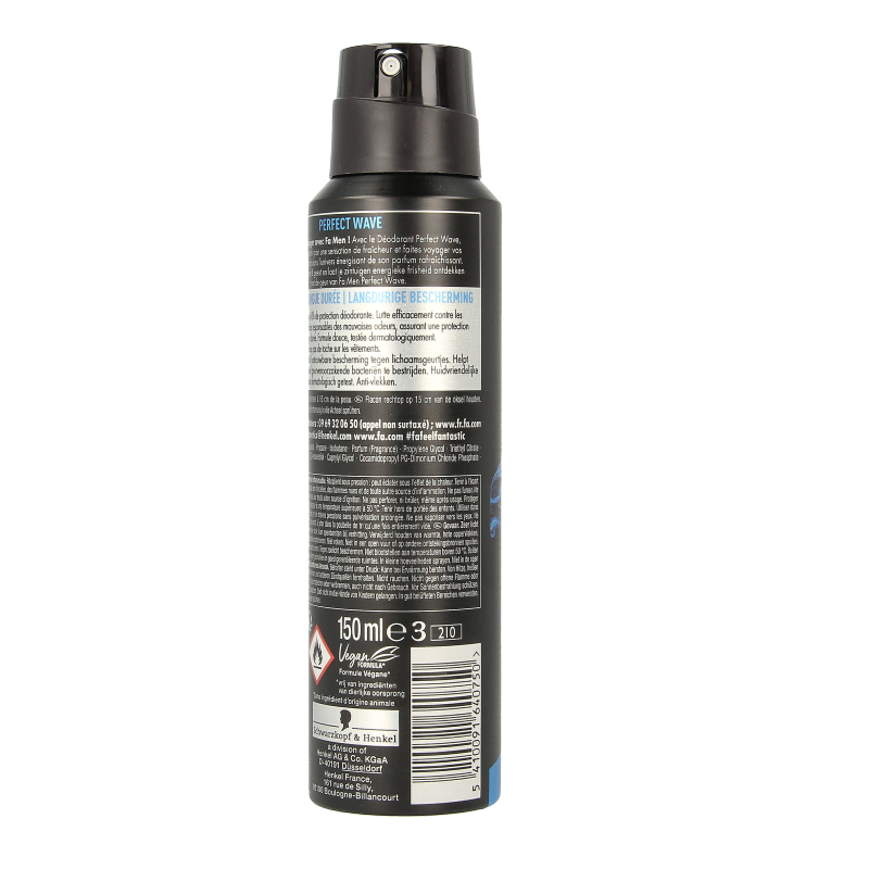 FA Deodorant spray  men perfect wave  150 Milliliter