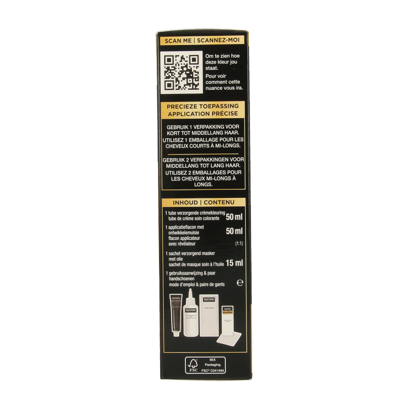 Syoss Color Oleo Intense 2-10 bruinzwart haarverf 1 Set