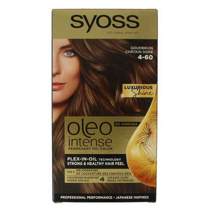 Syoss Color Oleo Intense 4-60 goudbruin haarverf 1 Set