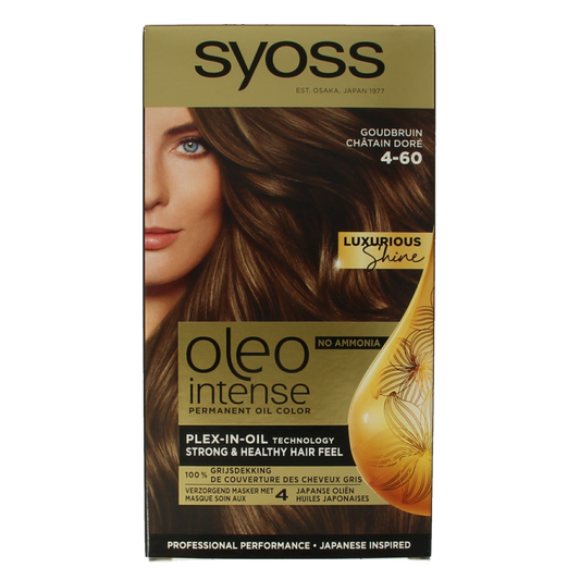 Syoss Color Oleo Intense 4-60 goudbruin haarverf 1 Set