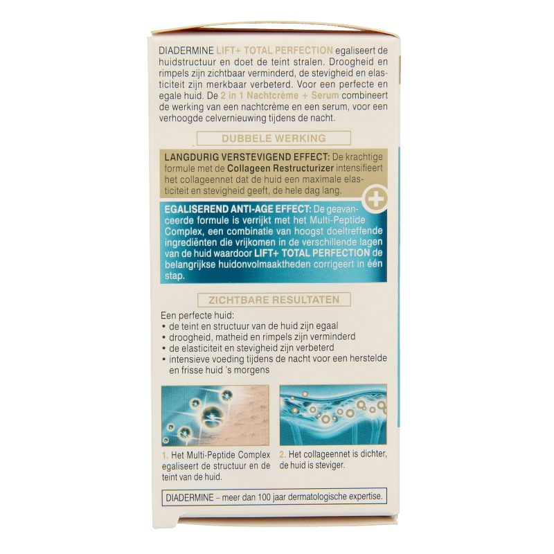 Diadermine Lift+ perfect total perfection night cream & serum 50 Milliliter