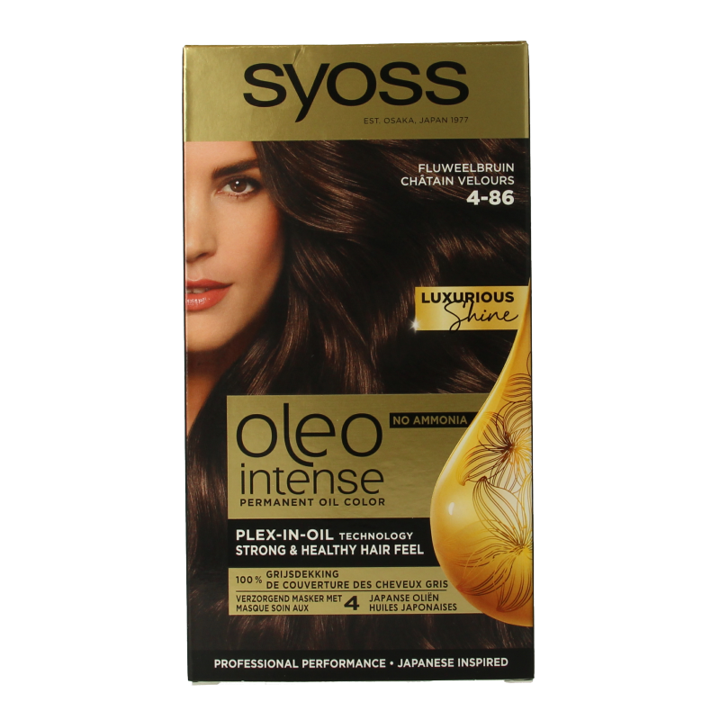 Syoss Color Oleo Intense 4-86 fluweelbruin haarverf  1 Set