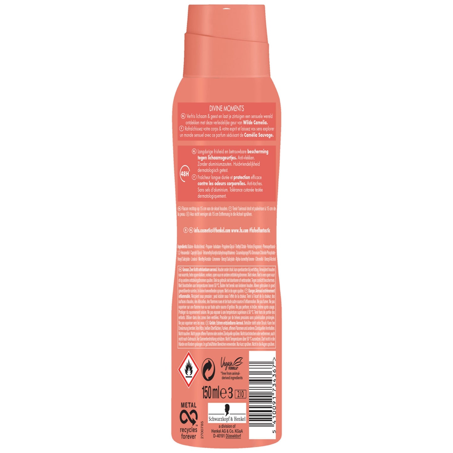 FA Deodorant spray divine moments 150 Milliliter