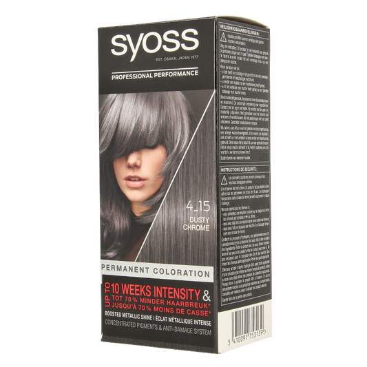Syoss Color baseline 4-15 dusty chrome haarverf  1 Set