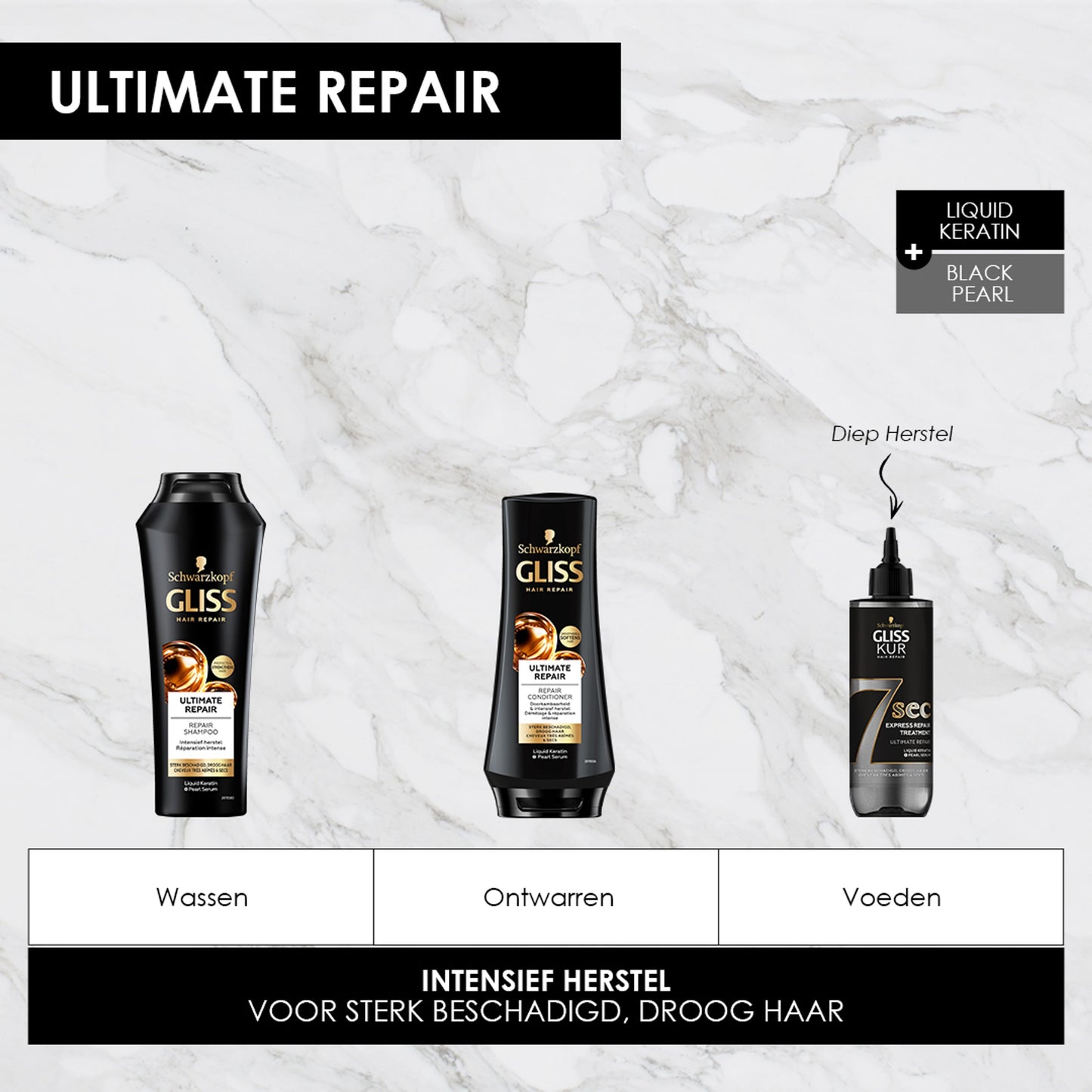 Gliss Kur Shampoo ultimate repair 250 Milliliter