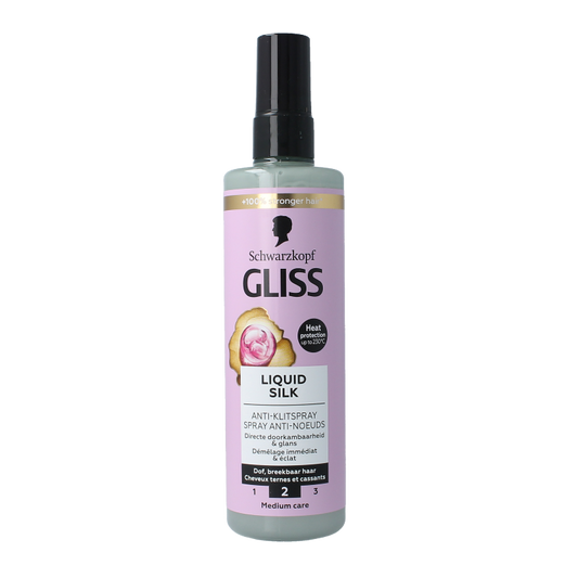 Gliss Kur Anti-klit spray liquid silk gloss 200 Milliliter