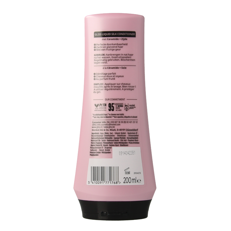 Gliss Kur Conditioner liquid silk 200 Milliliter