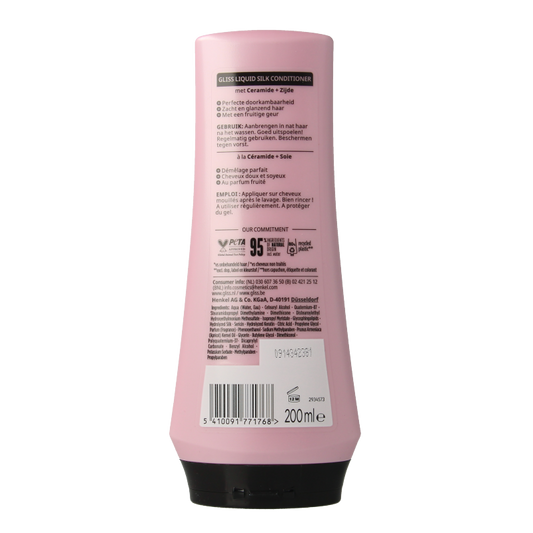 Gliss Kur Conditioner liquid silk 200 Milliliter