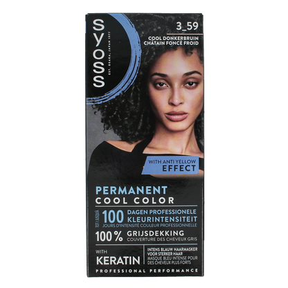 Syoss Permanent cool color 3-59 donkerbruin 1.00 Stuks