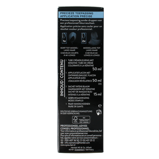 Syoss Permanent cool color 3-59 donkerbruin 1 Stuks