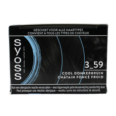 Syoss Permanent cool color 3-59 donkerbruin 1 Stuks