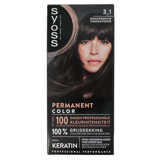 Syoss Color baseline 3-1 dark brown 1 Set