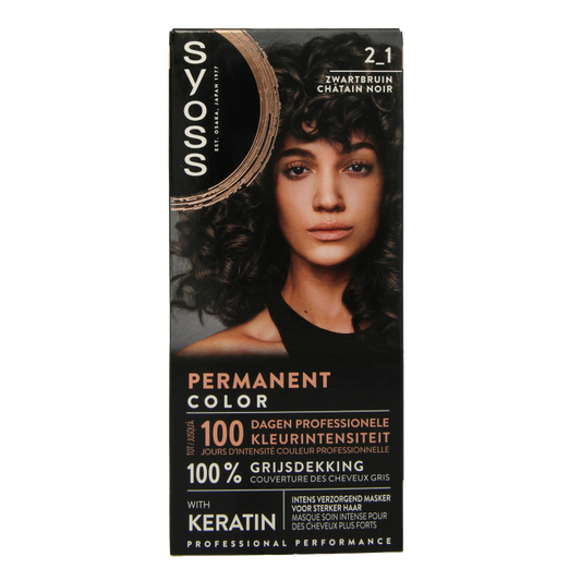 Syoss Color baseline 2-1 zwart bruin 1 Set