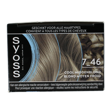 Syoss Permanent cool color 7-46 middenblond 1 Set