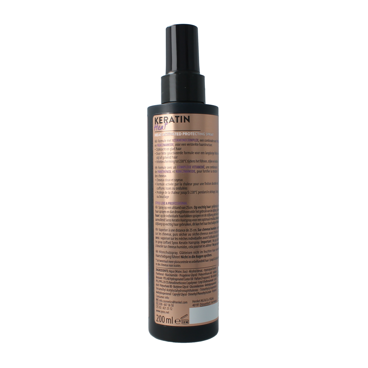 Syoss Keratine heatprotection spray 200 Milliliter