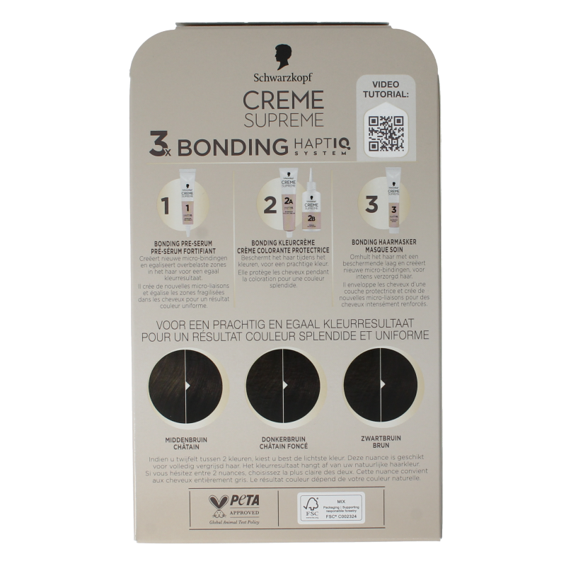 Schwarzkopf Creme supreme 3-0 donker bruin 1 Stuks