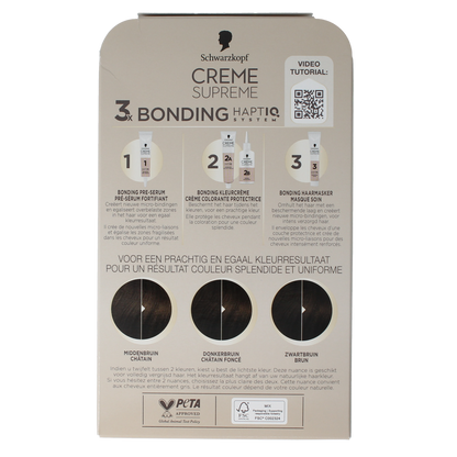 Schwarzkopf Creme supreme 4-0 donker bruin 1.00 Stuks
