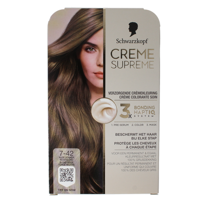 Schwarzkopf Creme supreme 7-42 D blond 1.00 Stuks