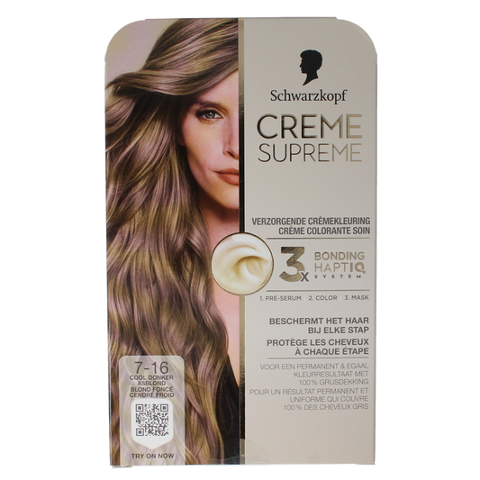 Schwarzkopf Creme supreme 7-16 D blond 1.00 Stuks