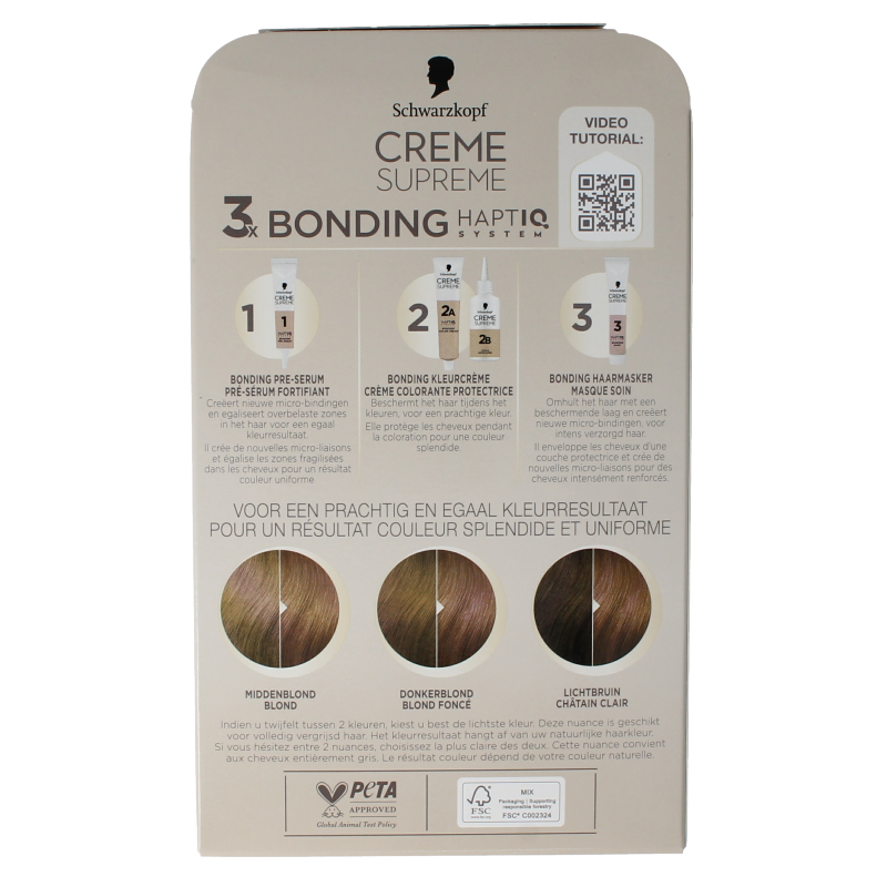 Schwarzkopf Creme supreme 7-16 D blond 1 Stuks