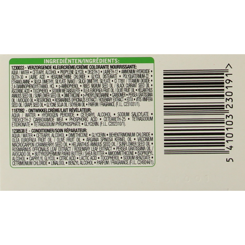 Nutrisse Nutrisse 100 truly blond camomille  1 Set