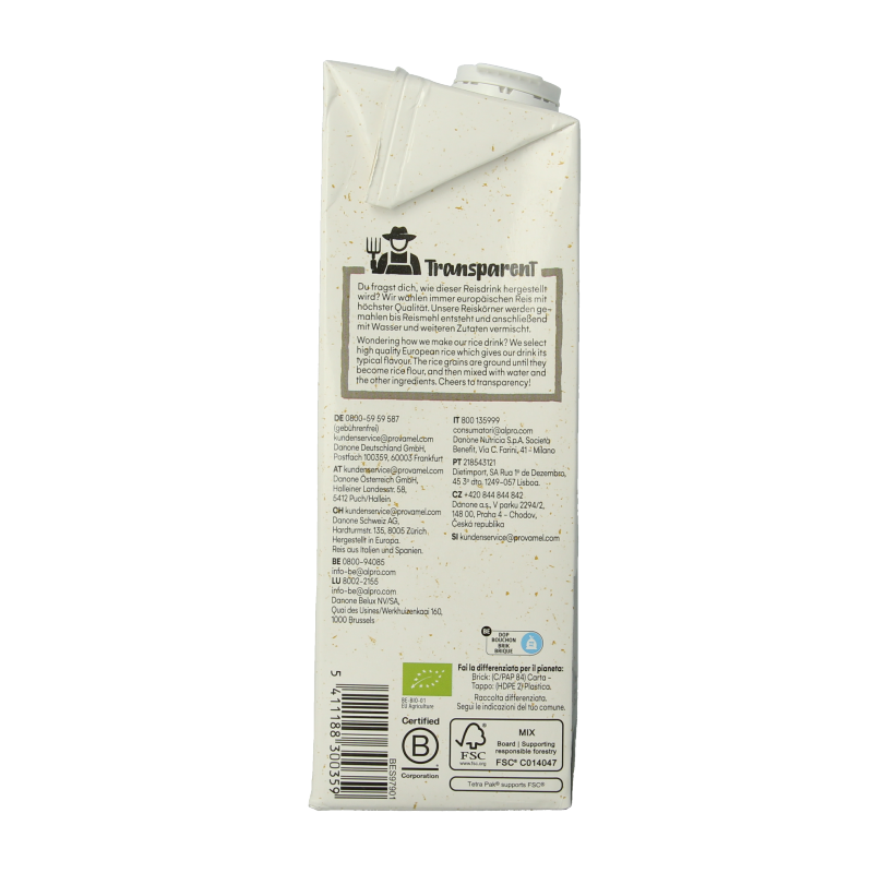 Provamel Rijstdrink bio 1 Liter