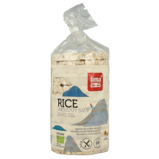 Lima Rijstwafels zonder toegevoegd zout bio 100 Gram