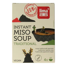 Lima Instant miso soep 4 x 10 gram 40 Gram