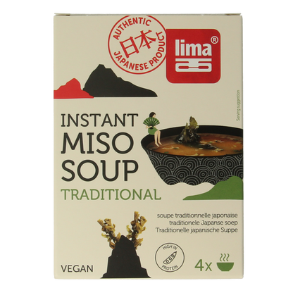 Lima Instant miso soep 4 x 10 gram 40.00 Gram