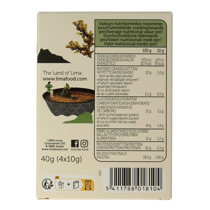 Lima Instant miso soep 4 x 10 gram 40.00 Gram