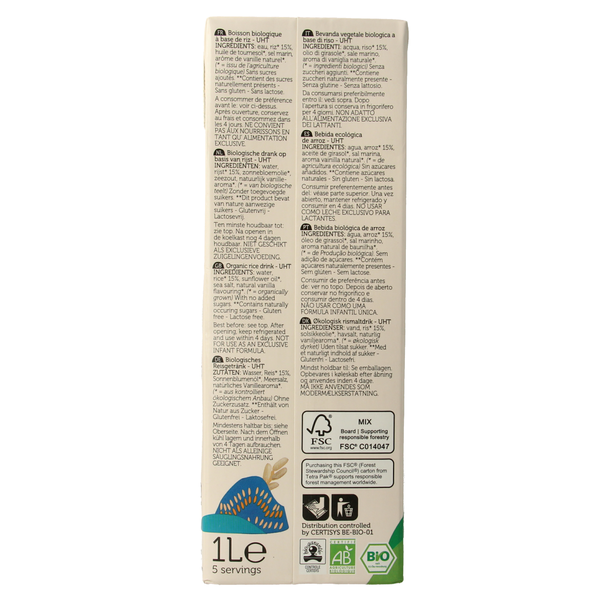 Lima Rice drink original bio 1.00 Liter