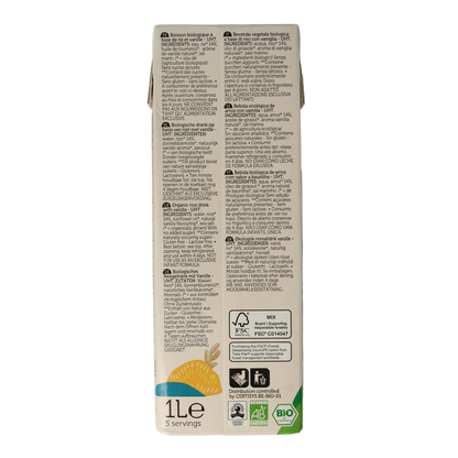 Lima Rice drink vanilla bio 1.00 Liter