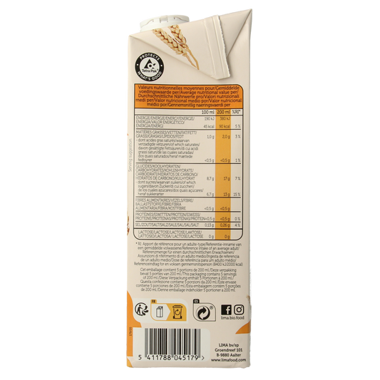 Lima Spelt drink natural bio 1.00 Liter