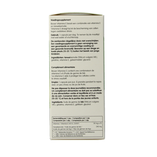 Biover Vitamine E natural 45IE 100 Capsules