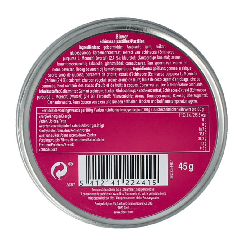 Biover Echinadrop pastilles 45 Gram