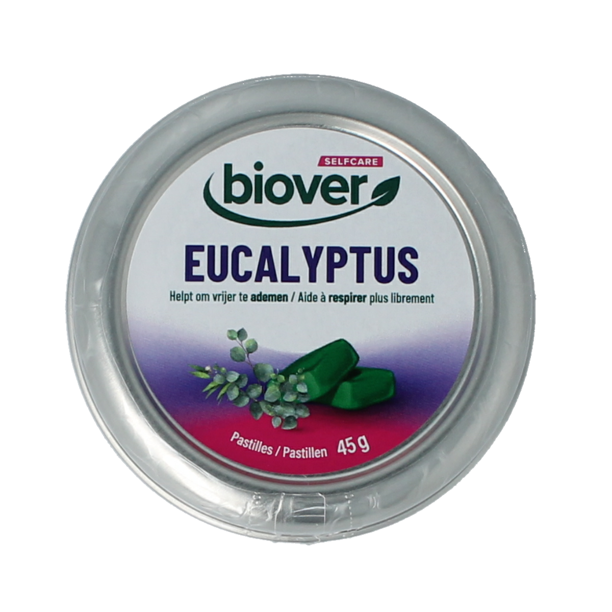 Biover Eucalyptus pastilles 45.00 Gram