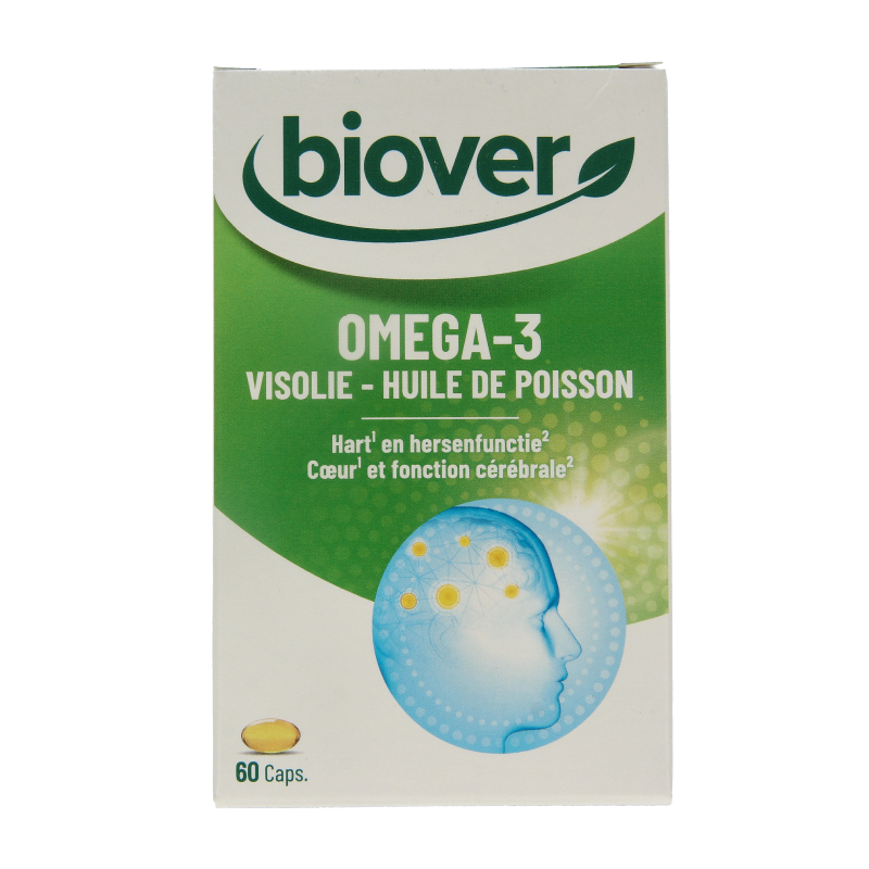 Biover Omega 3 visolie 60 Capsules