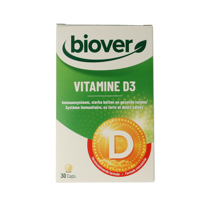 Biover Vitamine D3 30.00 Capsules