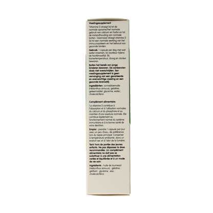 Biover Vitamine D3 30.00 Capsules