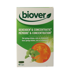 Biover Geheugen & concentratie 45.00 Capsules