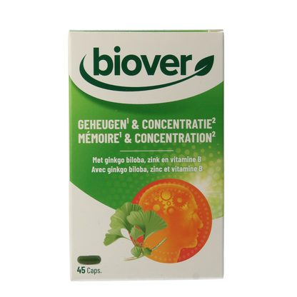 Biover Geheugen & concentratie 45.00 Capsules